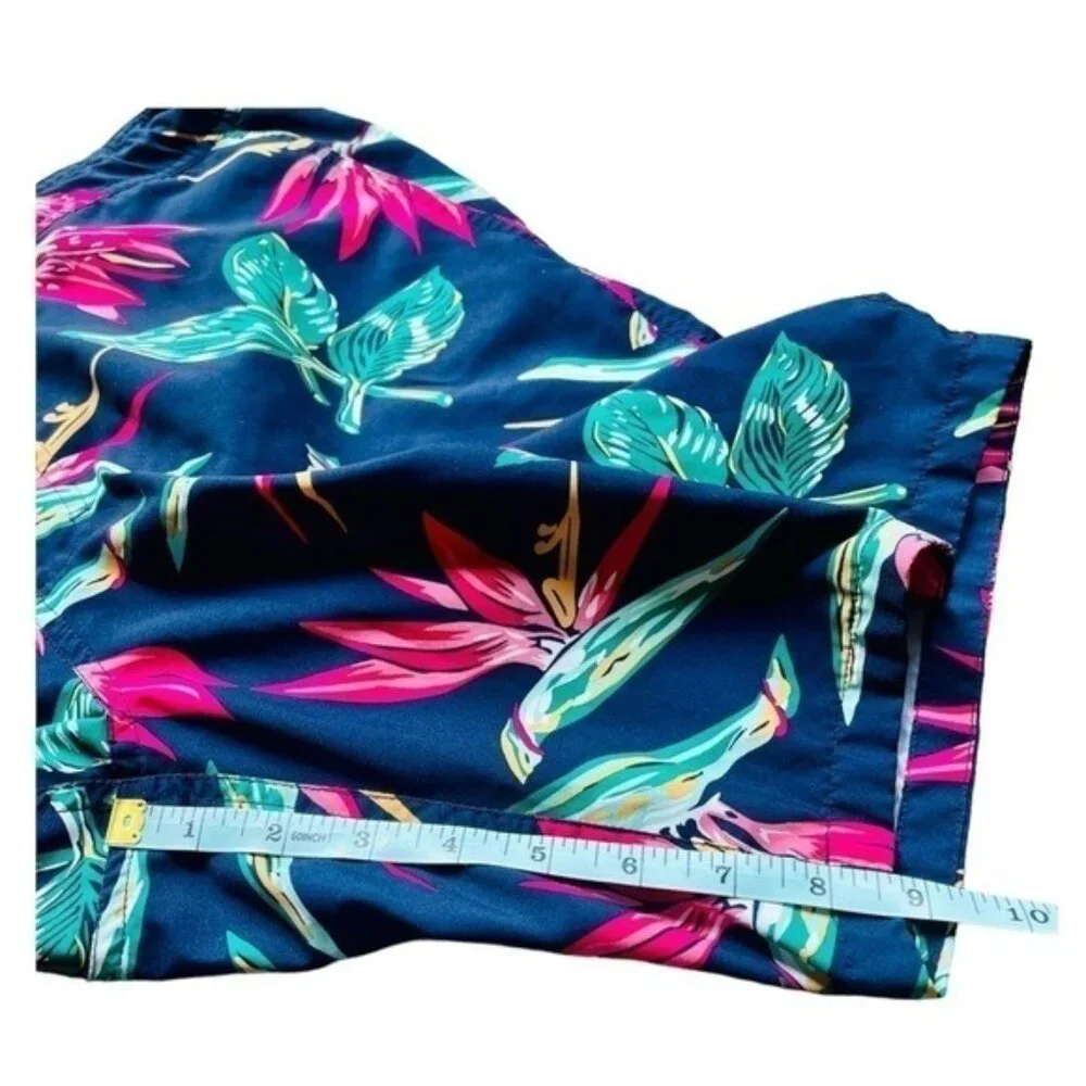 Bonobos Blue Floral 9” Inseam Swim Shorts Size 33